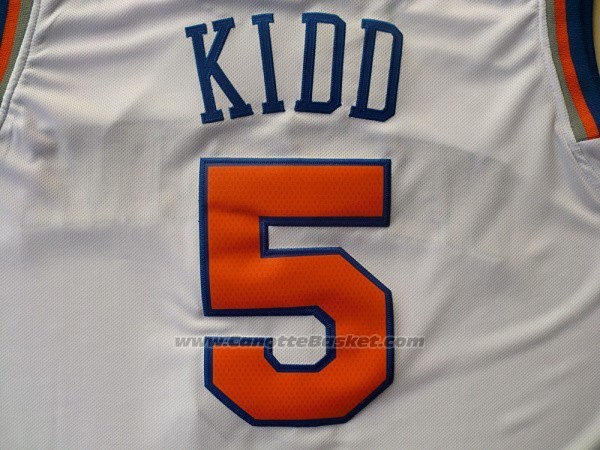 Maglia New York Knicks Jason Kidd #5 Bianco